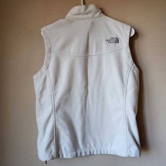 The North Face Windwall Fleece Vest Full Zip Cream Pockets Womens Size Small? - Picture 7 of 9